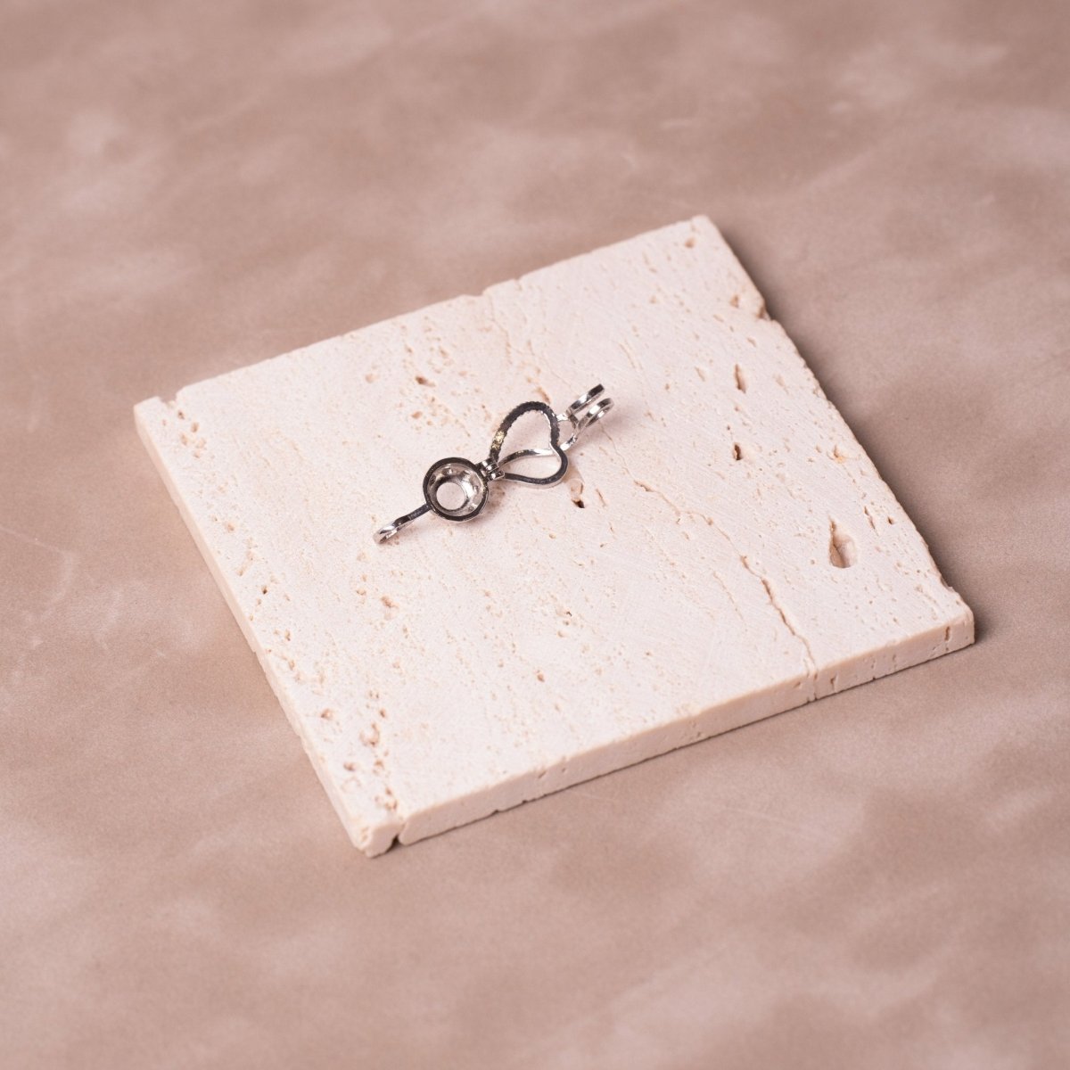 Collar con perla natural sorpresa Experiencia Diamond Heart - regalo original mujer