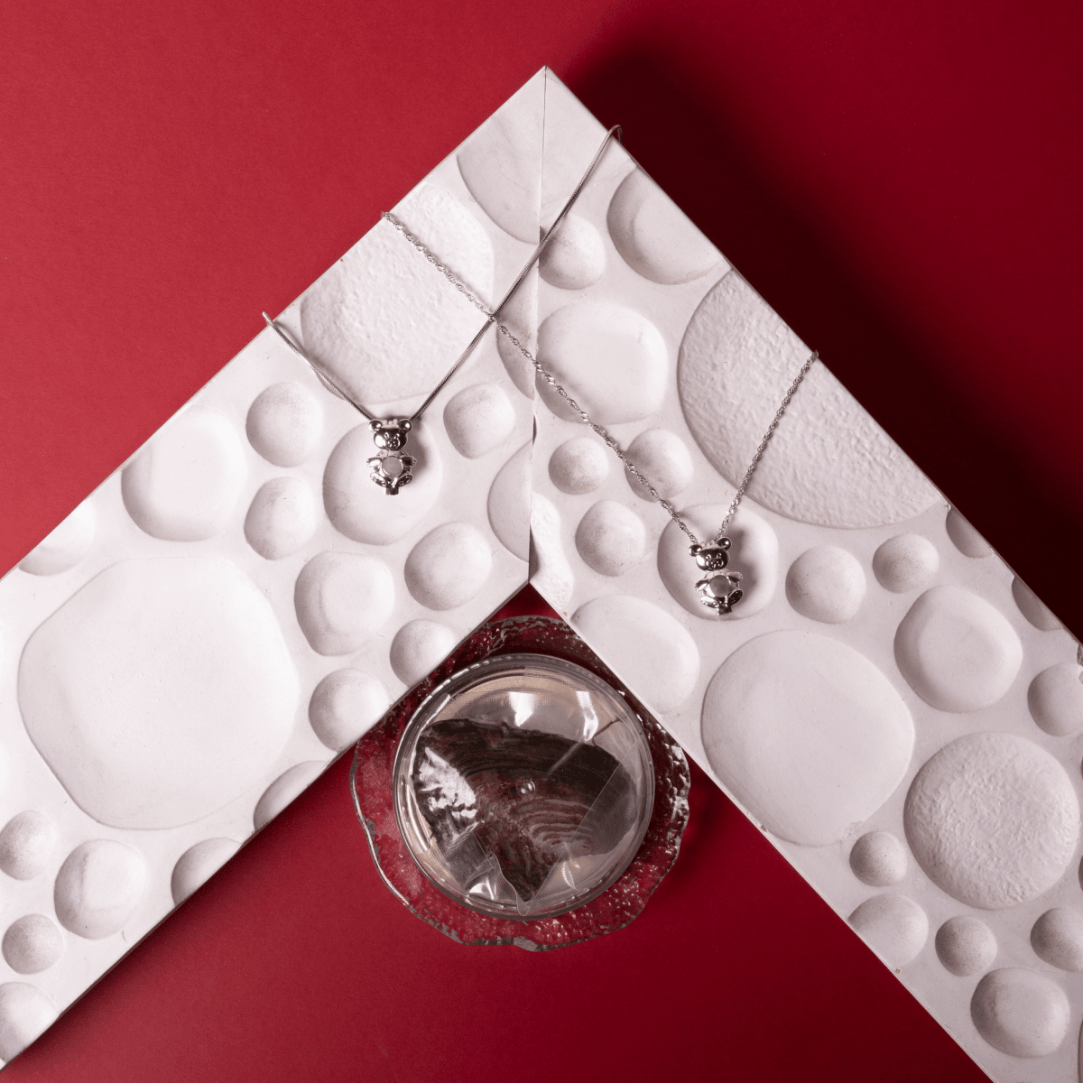 Collar con perla natural Experiencia Osito - regalo original y emotivo para mujer